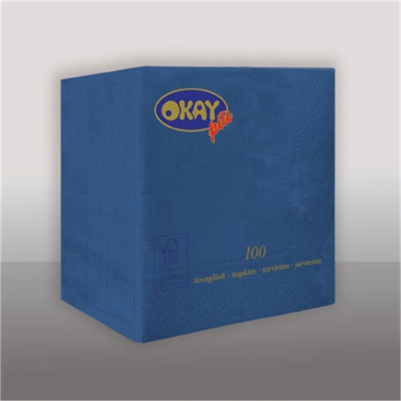 Tovaglioli 25x25 cm Blu Notte 50 pezzi