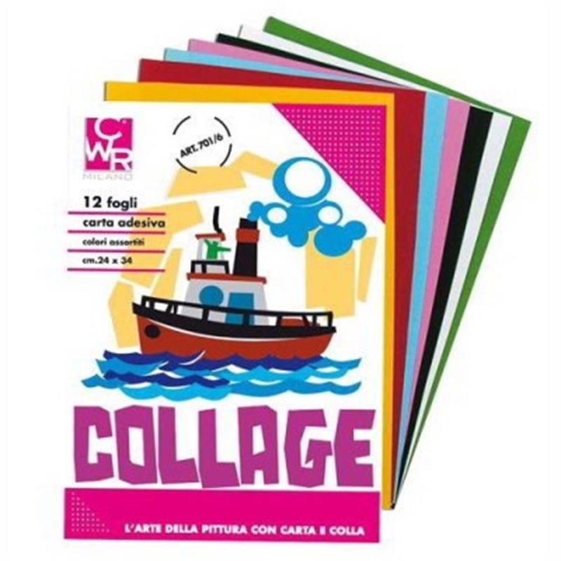 Album Collage Carta Rasata Lucida Adesiva 24x34