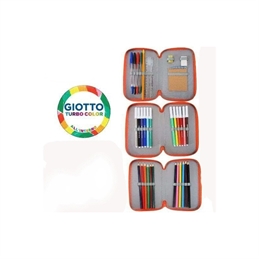 Astuccio per Scuola a 3 ZIP Cerniere Bambina bambino Portacolori Completo