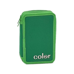 Astuccio per Scuola a 3 ZIP Cerniere Bambina bambino Portacolori Completo