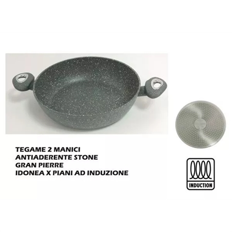 Tegame 2 Manici Granpierre cm 24 Casalinghi 