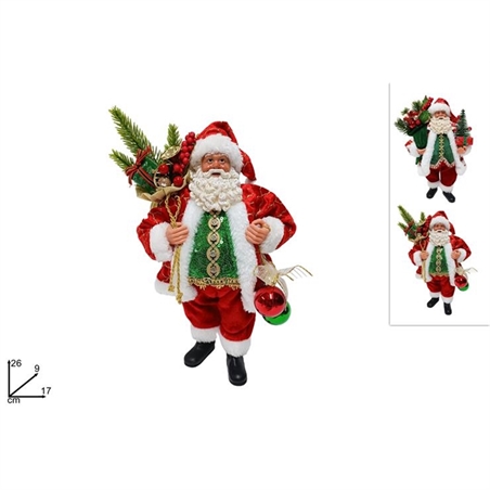 Babbo Natale Con Sacco 26 Cm 