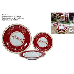 Servizio da 18 Piatti In Porcellana