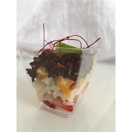 25 Bicchiere Quadrato 50 Cl Trasparente 24x25