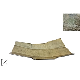 Centrotavola Vetro Rettangolare 34X20 Cm Oro