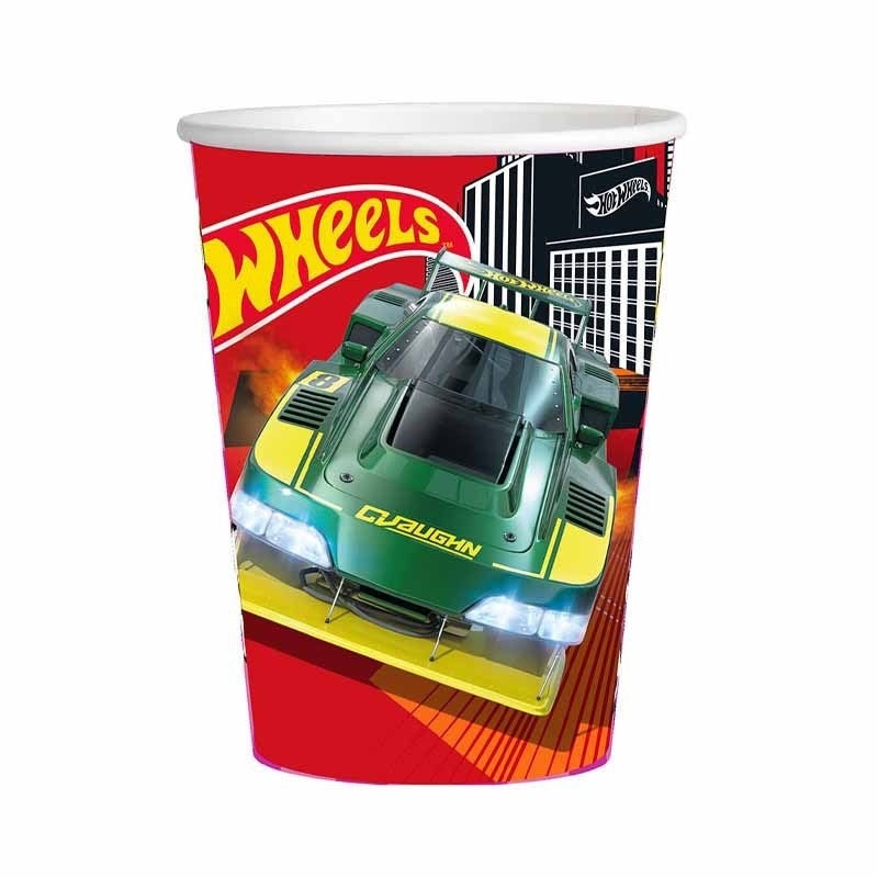 Bicchieri 250 cc Hot Wheels 8 pezzi Bicchieri 250 cc Hot Wheels 8 pezzi