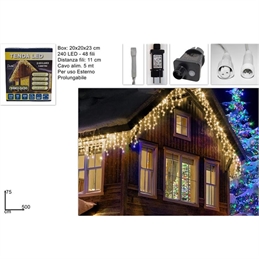 Tenda 240 Led Gioco Flash 5 Mt Prolungabile