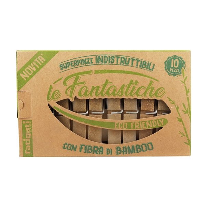 Super Molletta Ecologica In Bamboo 10 Pz