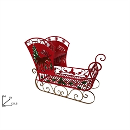 Slitta In Metallo 94 Cm