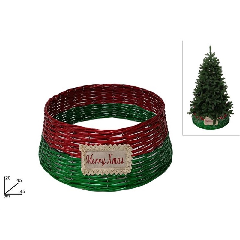 Cesta In Vimini Copribase Per Albero