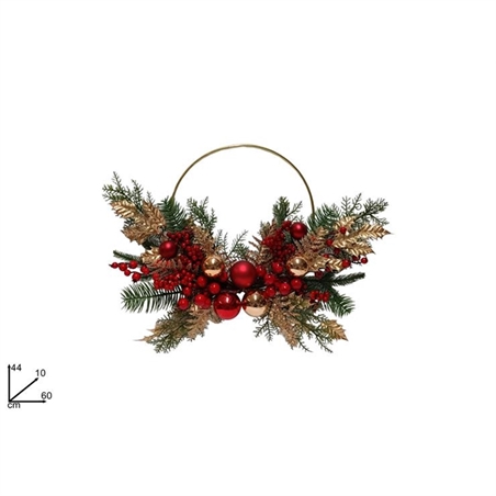 Dietro Porta Con Bacche E Palline