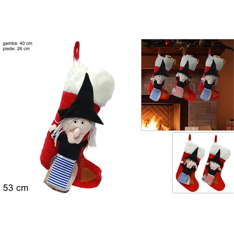 Calza Pelliccia Con Befana
