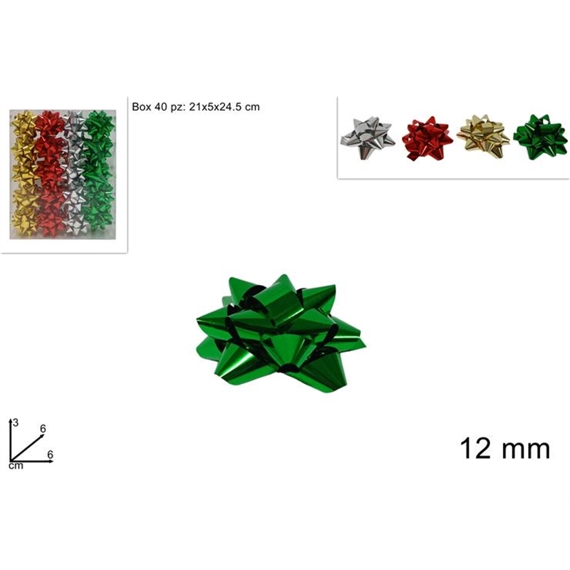 Coccarde 6 Cm Set 40 Pezzi 4 Colori