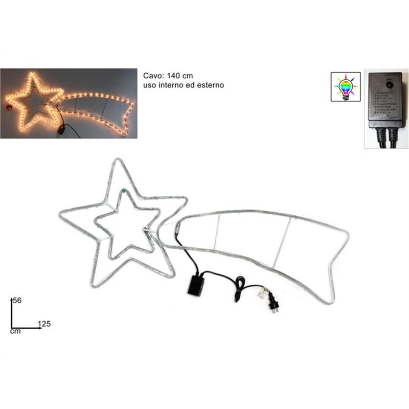 Doppia Stella Cometa Bianca