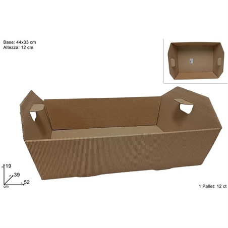 Cesta Con Maniglie Naturale 44x13x19