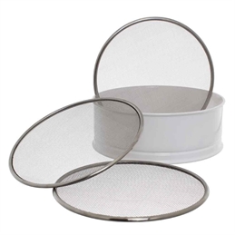 Setaccio Rotondo  Con Bordo In Plastica 3 Diverse Maglie In Acciaio Intercambiabili