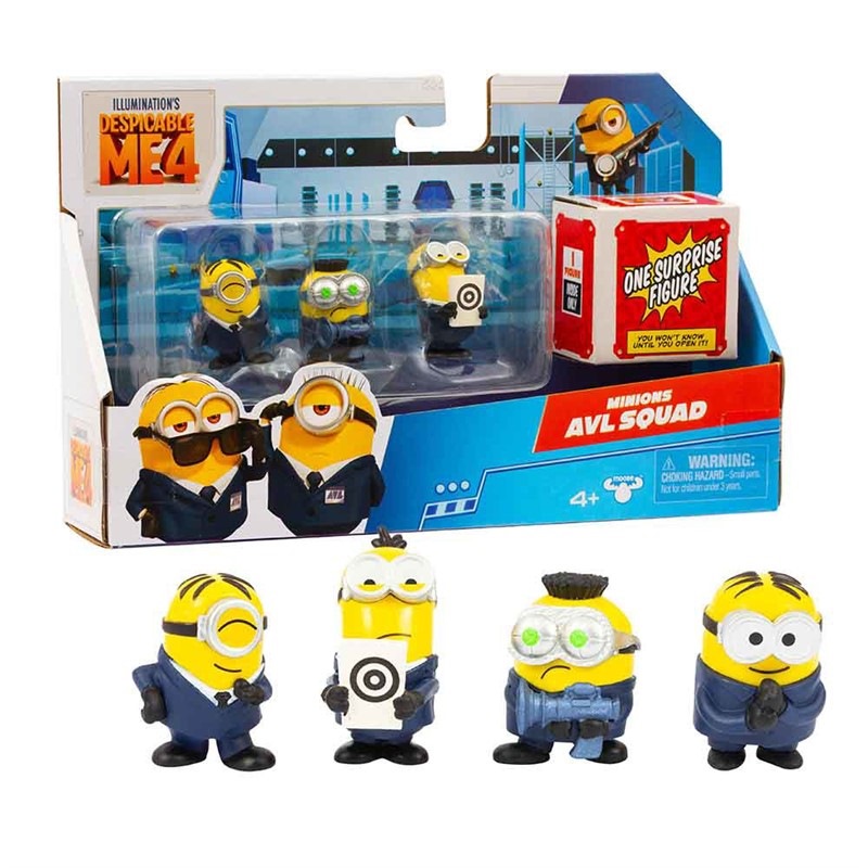 Minions Set 4 personaggi 5 cm