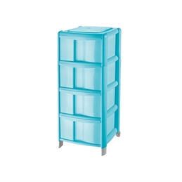 Cassettiera Bambù Medium Con 4 Cassetti Alti