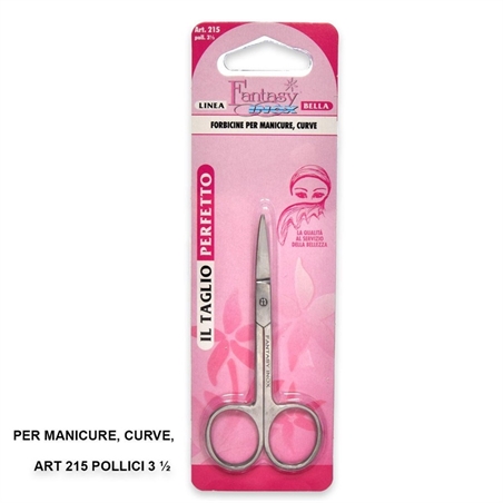 Forbici manicure curve inox poll. 3 ½ paolucci
