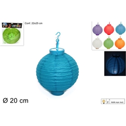 Lanterna In Carta Rotonda Colori Assortiti