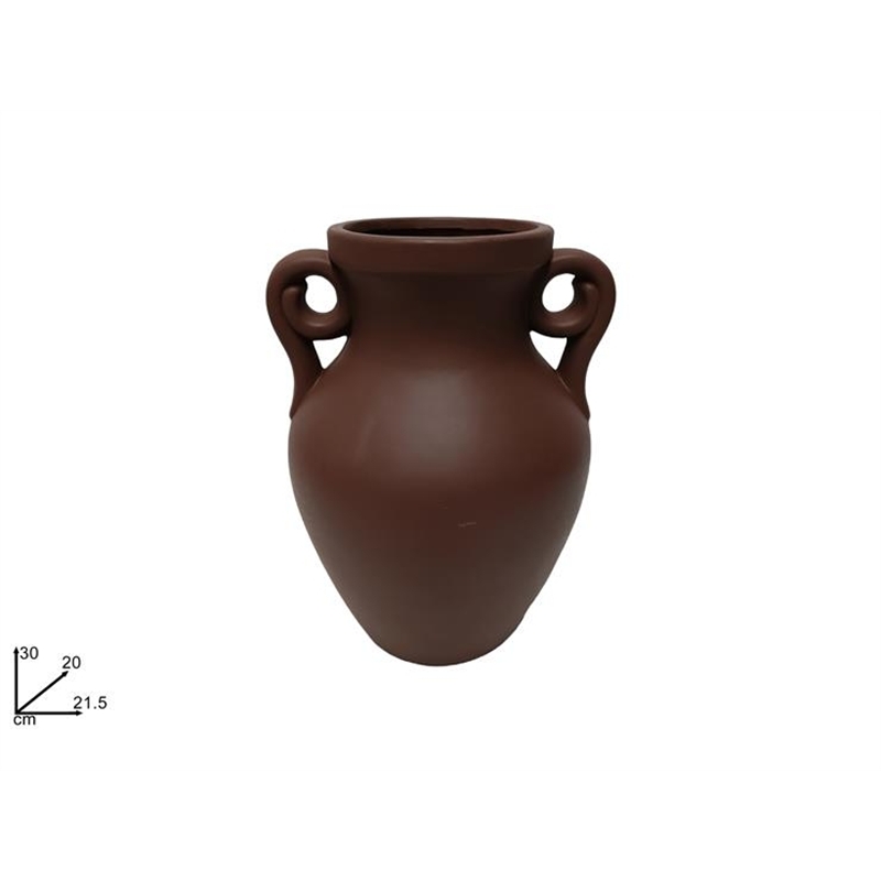 Vaso Anfora 30 Cm Marrone