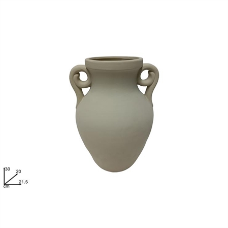 Vaso Anfora 30 Cm Bianco