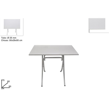 Tavolo In Legno Richiudibile 60 X 90 Cm