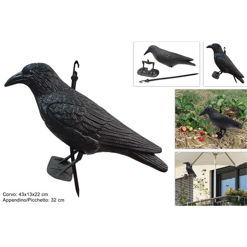 Corvo In Plastica 43 Cm