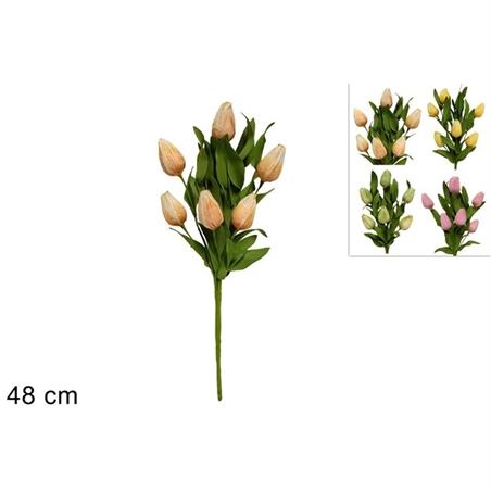 Stelo Tulipani In Carta Crespa 48 Cm