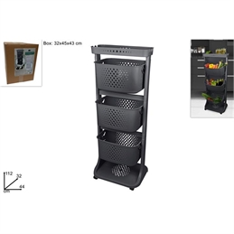 Carrello Con Tre Cestini Basculanti