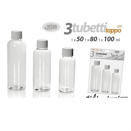 Set 3 Tubetti Da Viaggio