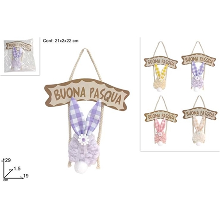 Appendino Coniglio Con Scritta