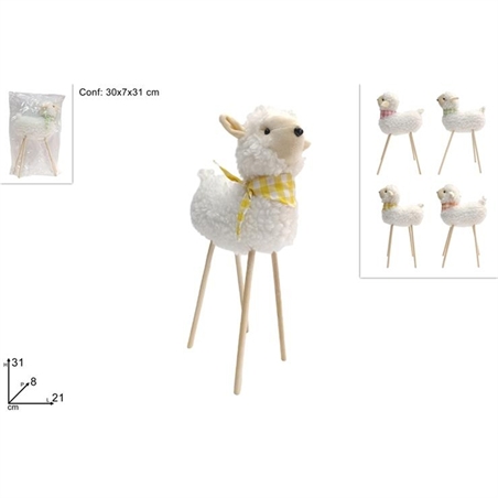 Pecora Con Pelliccia 31 Cm 