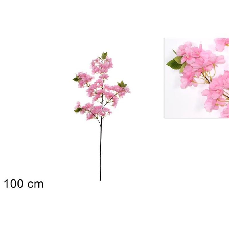 Stelo Fiori Di Pesco Con Foglie