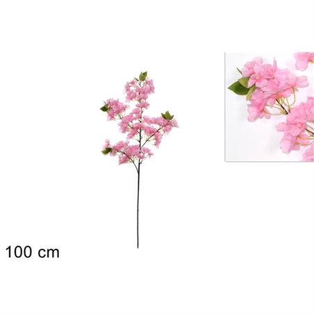 Stelo Fiori Di Pesco Con Foglie