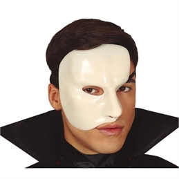 Maschera bianca mezzo viso