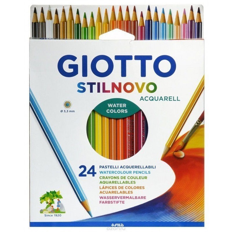 Giotto Pastelli a Colore Acquerellabili Stilnovo 24 pezzi