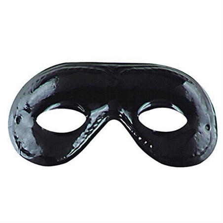 Maschera Farfalla media in plastica nera