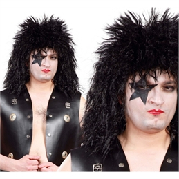 Parrucca Rockstar Nera