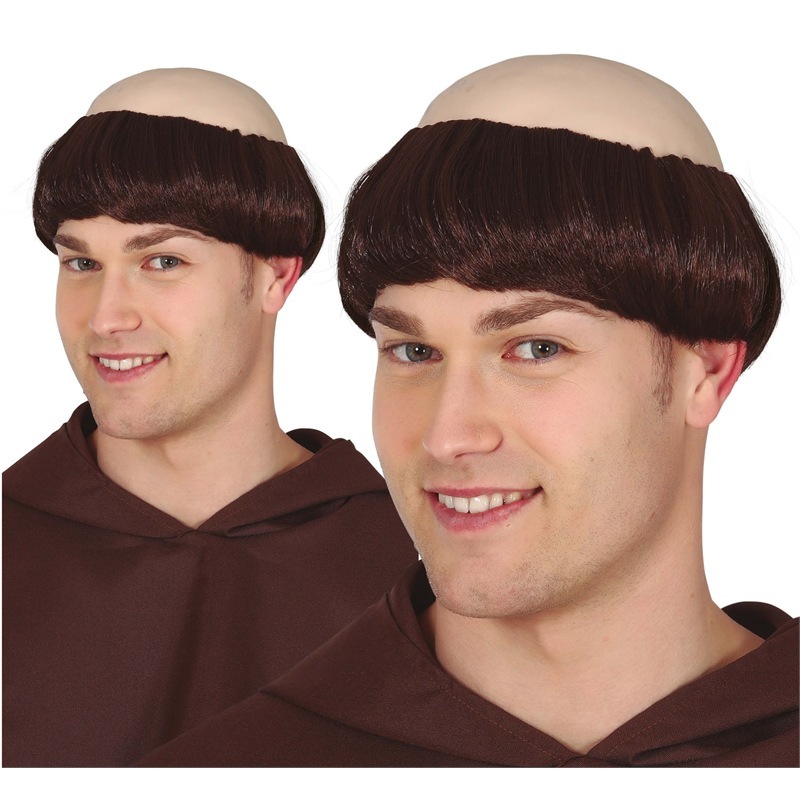 Pelata monaco con capelli