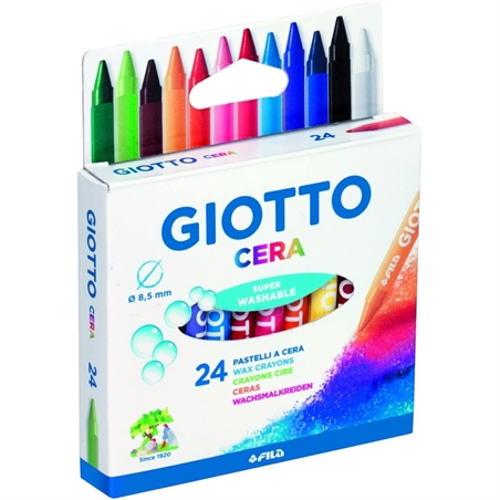 Giotto Pastelli a Cera Super Washable 24 pezzi