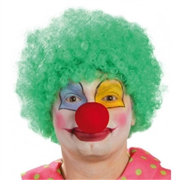 Parrucca Riccia da Clown Verde