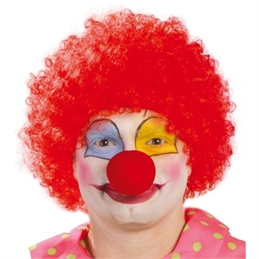 Parrucca Riccia da Clown Rossa