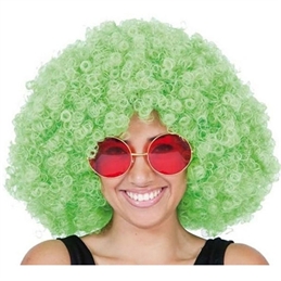 Parrucca Afro Riccia Verde