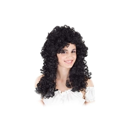 Parrucca Donna Riccia Nera