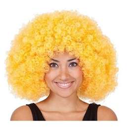 Parrucca Afro Riccia Bionda
