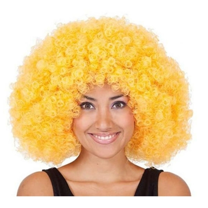 Parrucca Afro Riccia Bionda