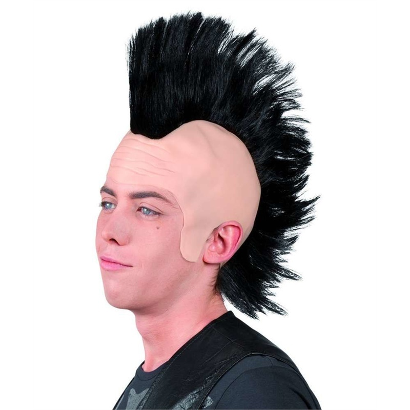 Parrucca Cresta Punk Nera Parrucca Cresta Punk Nera