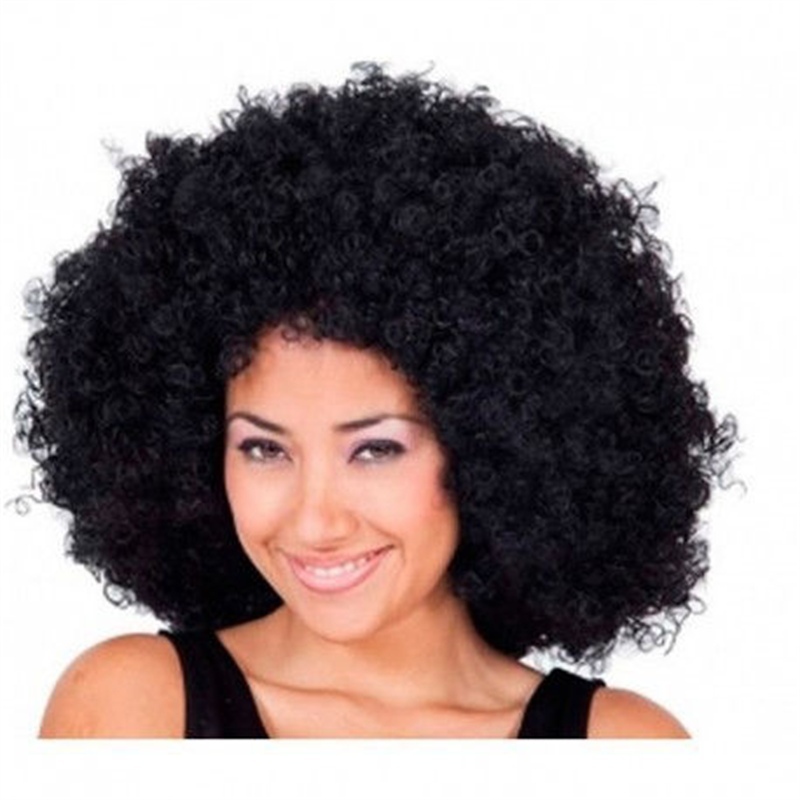Parrucca Afro Riccia Nera