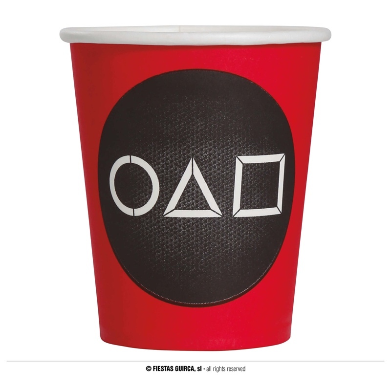 Bicchieri 240 ml The Game Squid Game 6 pezzi